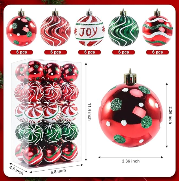 Bolas decorativas de Navidad